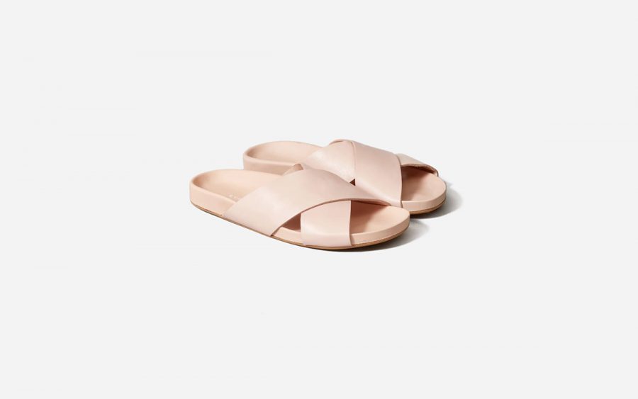 Crossover Leather Sandal